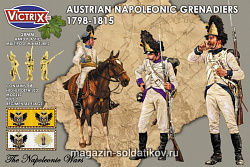 Сборные фигуры из пластика Австрийские Гренадеры 1798-1815 (56) Victrix (WG-VX-0013) (WG-VX-0013)