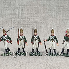 Солдатики из пластика в росписи Павловские гренадеры 1805-1812 гг. - набор 11 шт., Italeri (Q566-049) (Q566-049)