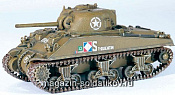 Масштабная модель в сборе и окраске Д Танк M4A4 Free French Army 1944 (1/72) Dragon - фото