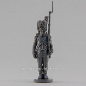 Сборная миниатюра из смолы Карабинер легкой пехоты, стоящий, Франция, 28 мм, Аванпост - фото