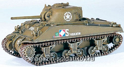 Масштабная модель в сборе и окраске Д Танк M4A4 Free French Army 1944 (1/72) Dragon (60284) (60284)