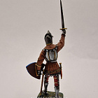 Миниатюра из олова Французский рыцарь, XIV в, 54 мм, Студия Большой полк