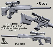 LRE35298 Набор снайперских винтовок Хеклер Кох PSG1, 1:35, Live Resin