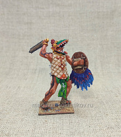 Ацтекский воин. 54 мм, Студия Большой полк - фото
