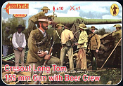 Солдатики из пластика Cresout Long Tom 155 mm with Boer Crew (1/72) Strelets - фото