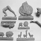 Сборная миниатюра из смолы Индийская богиня - Кали, 54 мм, Chronos miniatures