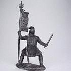 Миниатюра из олова СП Золотоордынский знаменосец, XIV в. 54 мм, Солдатики Публия