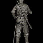 Сборная миниатюра из смолы Русский казак №2. Козьма, 75мм, Shot Mini (RIA-K-4) (RIA-K-4)