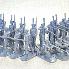 Солдатики из пластика Русские гренадеры 1812 года (серые), набор №1, 1:32, Уфимский солдатик