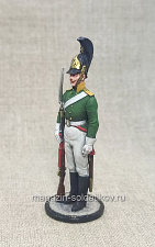 Миниатюра из олова Русский драгун Смоленского полка, 54 мм, Студия Большой полк - фото