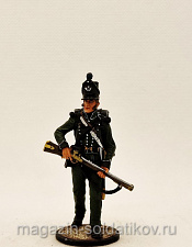 Миниатюра из олова Рядовой 95-го стрелкового полка. Великобритания, 1810-15, 54 мм, Студия Большой полк - фото