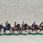 Солдатики из пластика в росписи Французские гусары 1805-15 - набор 7 шт., Italeri (Q566-017) (Q566-017)
