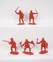 Солдатики из пластика Английская пехота/рыцари (терракот), 1:32 Хобби Бункер - фото