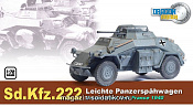 Масштабная модель в сборе и окраске Д Лёгкий бронеавтомобиль Sd.Kfz 222,Франция 1940 (1/72) Dragon - фото