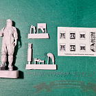 Сборная фигура из смолы Герой «красной зоны», 1:35, Arkona miniatures (AR35-005) (AR35-005)