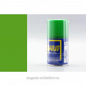 S 064 Краска аэрозольная 100 мл. желто-зеленый, Mr. Hobby. Краски, химия, инструменты - фото