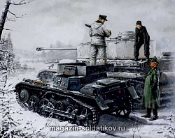 Сборные фигуры из пластика MB 3516 Танковый экипаж с транспортером для снарядов (1/35) Master Box