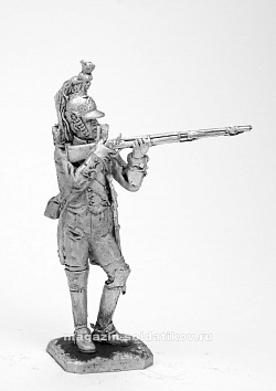 Миниатюра из олова 271 РТРядовой французского драгунского полка армии Наполеона 1812г, 54 мм, Ратник