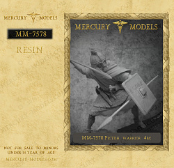 Сборная фигура из смолы Pictish warrior 4bc, 75 мм, Mercury Models