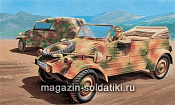 Сборная модель из пластика ИТАвтомобиль VW Kdf.1 Typ 82 Kubelwagen (1/72) Italeri - фото