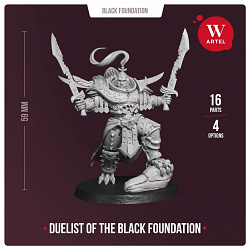 Сборные фигуры из смолы Duelist of the Black Foundation, 28 мм, Артель авторской миниатюры «W»