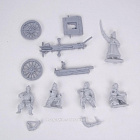 Фигурки из смолы Артиллерия «Красных» (5 фигур + пушка), 28 мм, АРЕС и STP-miniatures (RA-02) (RA-02)