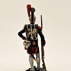 Миниатюра из олова Гвардейский сапер. Франция, 1809-15 гг, Студия Большой полк