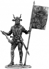 Миниатюра из металла 110. Швейцарский знаменосец кантона Ури, XV в. EK Castings - фото