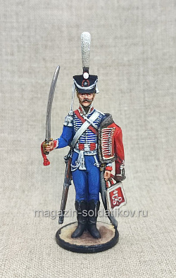 Миниатюра из олова Гусар 1812 г., 54 мм, Студия Большой полк (ИЛ2174.12.02.54) (ИЛ2174.12.02.54)