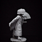 Сборная миниатюра из смолы Ронин, 54 мм, TRILOKA miniatures