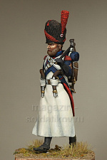 Сборная фигура из смолы SM 5429 Сапер пешей артиллерии Старой гвардии. Франция. 1811-1814, 54 мм, SOGA miniatures - фото