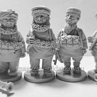 Сборные фигуры из смолы Афганские моджахеды, 1979-92 гг. - комплект шаржевых фигур из 4-х штук (CHM-50.15) (CHM-50.15)