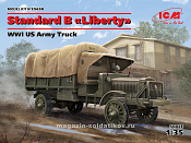 Сборная фигура из пластика Американский грузовой автомобиль IМВ Standard B Liberty (1/35) ICM - фото