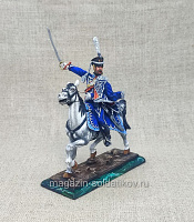 Миниатюра из олова Офицер Гродненского гусарского полка, 1812 г., 54 мм, Студия Большой полк - фото