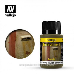 Weathering effects, Потеки грязи, темная Vallejo (73824) (73824)