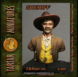 Сборная миниатюра из металла Sheriff 1:20 Tartar Miniatures