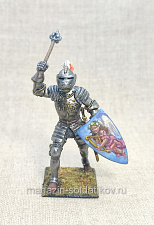 Миниатюра из олова Готический рыцарь, 54 мм, Студия Большой полк - фото