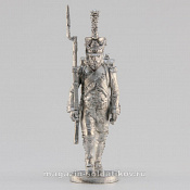 Сборная миниатюра из металла Сержант вольтижёрской роты,идущий, Франция, 28 мм, Аванпост - фото
