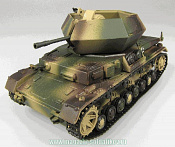 Масштабная модель в сборе и окраске Танк FLAKPZ. IV OSTWIND Prototype, Sept. 1944, Panzerstahl - фото
