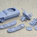 Колесно-гусеничный бронетранспортер Sd.Kfz.250 с зениткой 1/56 3Д Корнукопия (552-028) (552-028)