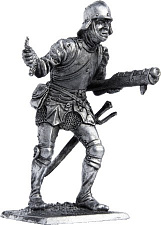 Миниатюра из металла 071. Швейцарец с ручной пушкой XV в., Бургундские войны EK Castings - фото
