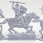 Солдатики из пластика Русские витязи. Младшая дружина 54 мм ( 6 шт, цвет-серебряный), Воины и битвы
