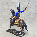 Миниатюра из олова Полковник 9-го гусарского полка, Франция 1810 г., 54 мм, Студия Большой полк (ИЛ2765.12.03.54) (ИЛ2765.12.03.54)