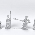 Сборные фигуры из металла Пушка и артиллеристы. Россия XVII в. (1+4 фигуры) 28 мм, Figures from Leon