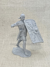 Сборная миниатюра из смолы Римский легионер I-II вв. 75 мм, Солдатики Публия - фото