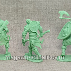 Солдатики из мягкого резиноподобного пластика Викинги №2, набор 6 шт, 1/32 Soldiers. Есть