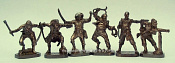 Солдатики из металла Пираты (бронза) 6 шт, 40 мм, Солдатики Публия - фото
