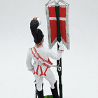 Эстандарт-юнкер Кавалергардский полк со штандартом, Россия 1805-1808 гг., 54 мм, Soldanir (QF0432) (QF0432)