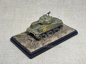 Масштабная модель в сборе и окраске Шерман M4(105) с подвеской HVSS 1/72 - фото