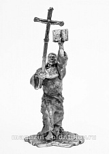 Миниатюра из олова 613 РТ Монах, 54 мм, Ратник - фото